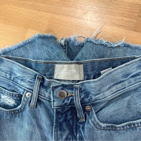 Everlane The Way-High Jean Short Cutoff High Waist size 25 - Picture 4 of 6